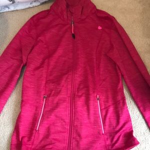Pink fitness zip up